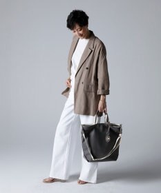TOPKAPI 【TREASURE TOPKAPI】ストライプハンドル ナイロン 縦型 2way トートバッグ A4対応