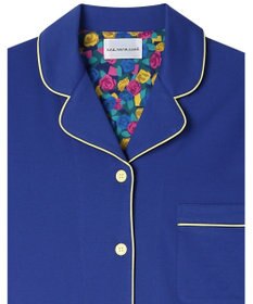une nana cool 【綿100%】60/2 やわらか天竺 半袖開襟パジャマ MADE WITH LIBERTY FABRIC