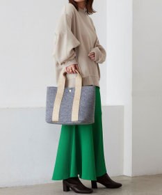 TOPKAPI 【TREASURE TOPKAPI】イタリアンフェルト ラメテープ トートバッグ 2023