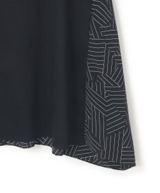 23区 L 【Lサイズ限定/洗える】スカーフプリントコンビ バックフレア カットソー