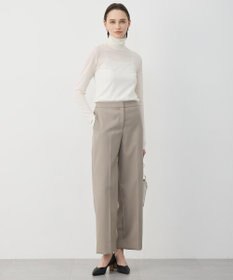 ICB 【先行予約・WEB限定】 コットンレーシージャガード ハイネックカットソー