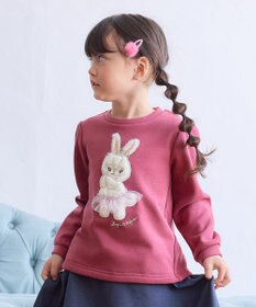 ANY KIDS 裏シャギー アップリケ トレーナー