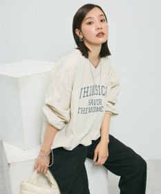 Green Parks ナイロンロゴＶネックプルオーバー