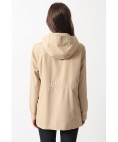 DAKS フーデッドライトタフタブルゾン