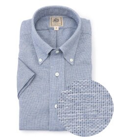 J.PRESS MEN 【WEB・一部店舗限定】ブリーザブルレノクロス 半袖シャツ / B.D.