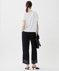 ICB スクエアチェックレノクロス ワイドストレートパンツ