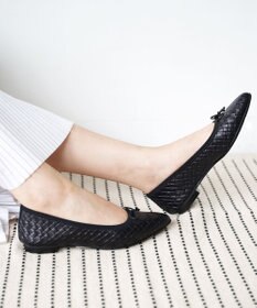 nouvelleRobe Oū 【本革・高反発】Pointed ポインテッドトゥ メッシュバレエシューズ