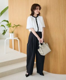 Green Parks ・ＥＬＥＮＣＡＲＥ　ＤＵＥ　バイカラーブラウス