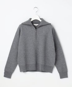 自由区 L 【SHIHOさん着用】ボイルドウールハーフジップ ニット