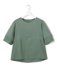 23区 S 【洗える】シルエットスムースコンビ バックフレア カットソー