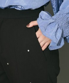 Green Parks ビジューテーパードパンツ