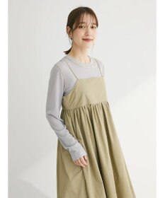 Green Parks 配色ステッチシアーリブプルオーバー