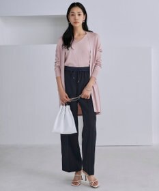 ICB L 【新色追加・UVケア・接触冷感・速乾・防シワ・洗える】 FluidBackSatin  ワイドパンツ