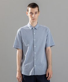 JOSEPH HOMME 新柄【ストレッチ】ハムサジャガードストレッチ　レギュラーカラー半袖シャツ