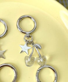 WEGO カラークリアチェリーキーホルダー