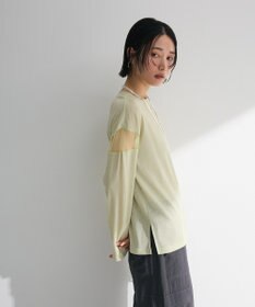 Green Parks シアー切替長袖プルオーバー