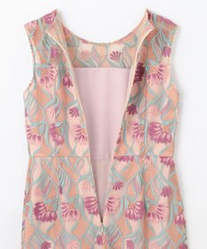 GRACE CONTINENTAL フラワー刺繍チュールドレス