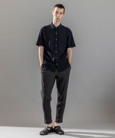 JOSEPH HOMME 新柄【ストレッチ】ハムサジャガードストレッチ　レギュラーカラー半袖シャツ