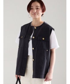 Te chichi ノーカラーワークベスト