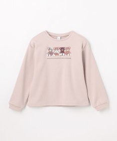 ANY KIDS なかよしサガラ刺繍 裏シャギー トレーナー