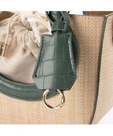 UNBILLION cachecache ポリプロピレンヒート×ビニール丸型2wayトートバッグ