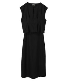 earth music&ecology ＳＥＴ２点ヘリンボーンベスト＋キャミドレ