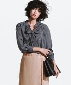 ANY SIS S 【洗える】フリルボウタイ ブラウス