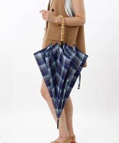 AURORA 【MACKINTOSH LONDON（マッキントッシュ ロンドン）】先染めチェック雨傘（長傘）