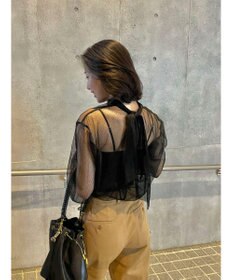 Green Parks AnriettMusee ドットチュール２ＷＡＹボウタイブラウス