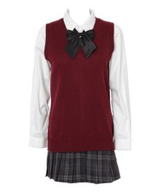 WEGO 【SCHOOLITEM】ベーシックニットベスト
