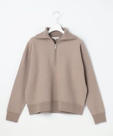 自由区 L 【SHIHOさん着用】ボイルドウールハーフジップ ニット