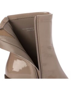 MODE ET JACOMO <carino>【レイン対応】スクエアトゥブロックヒールブーツ