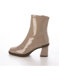 MODE ET JACOMO <carino>【レイン対応】スクエアトゥブロックヒールブーツ
