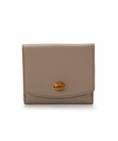 TOPKAPI 【TOPKAPI】gemdrops ジェムドロップ ミニエンボスレザー 天然石 二つ折り 財布