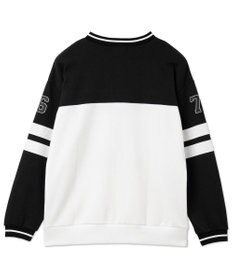 WEGO ナンバリングライン切り替えスウェット