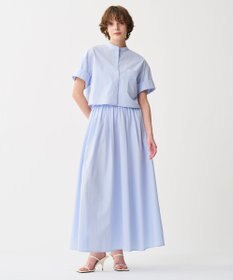 uncrave カラータイプライター フレアスカート