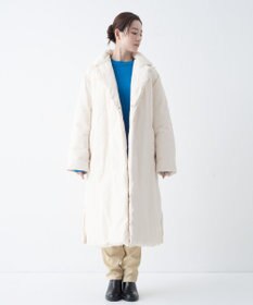 KWD 【日本製/高品質ダウン】DOWN COAT グリーンダウン ロングダウンコート