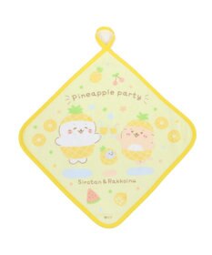 Mother garden しろたん タオル2枚セット ミニタオル ループタオルセット ≪パイナップルパーティー柄≫