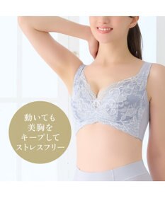 BRADELIS New York 【BRADELIS NewYork peace ブラデリス】ハートフルカップカシュクールブラ24 華やかレース ノンワイヤー 補正ブラ ブラジャー DB124102