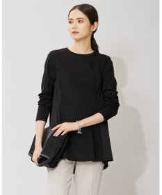 ICB L 【洗える】 タイプライタージャージーコンビ ペプラムプルオーバー