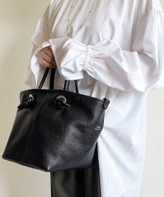 Hekhèr Le Style de Vie 【日本製 / 2WAY】シュリンクレザー ノットハンドバッグ