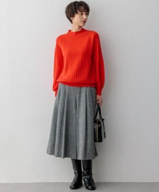 23区 L セミウーステッド モックネック ニット