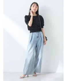 earth music&ecology アーガイルスカシパールニットプルオーバー