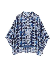 YECCA VECCA [2SET]キャミ付きシアージオメ柄シャツ