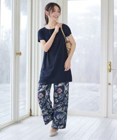 Tiaclasse 【新色追加】フレンチスリーブニットチュニック