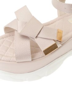 Maison de FLEUR リボンビジュースニーカーサンダル