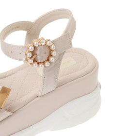 Maison de FLEUR リボンビジュースニーカーサンダル