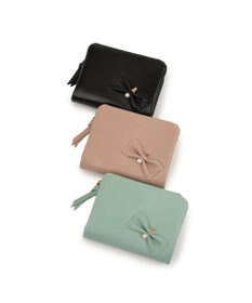 LANVIN en Bleu ペアル 二つ折Lファスナー財布