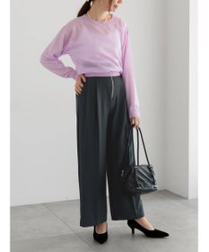 Te chichi ハイウエストフロントジップワイドパンツ《2025Autumn catalog item》