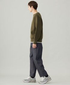 UNFILO MENS 【新色追加】スウェットライク クルーニット [24年秋冬商品]